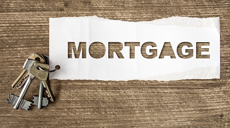 Mortgage sign and keys