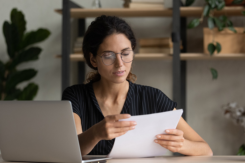 Woman Reading Letter