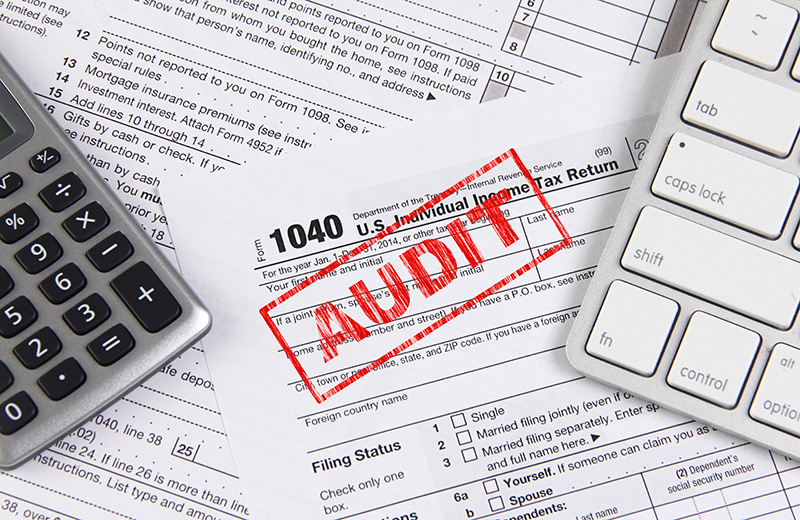 Audit Stamped on 1040