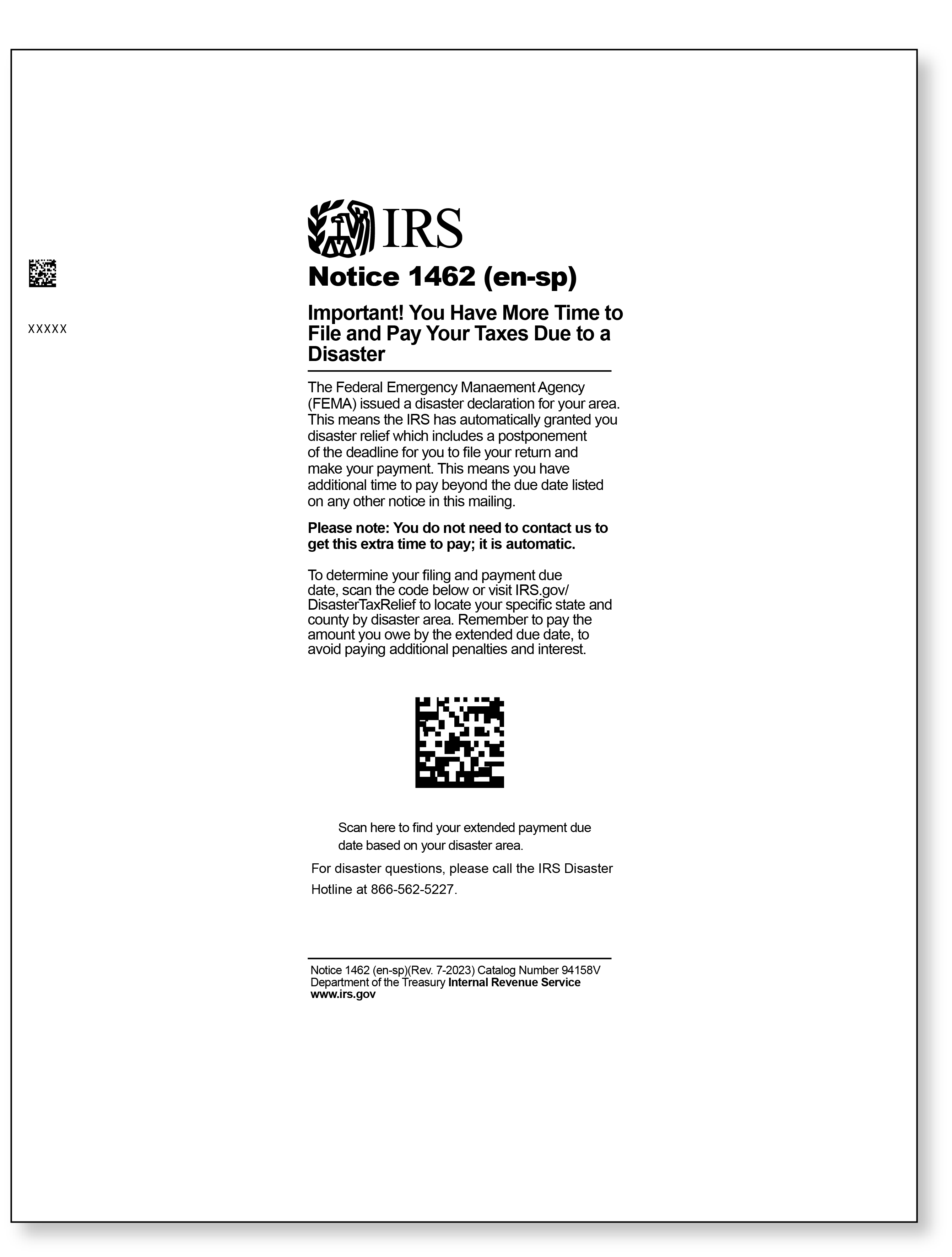IRS Audit Letter 106C – Sample 1