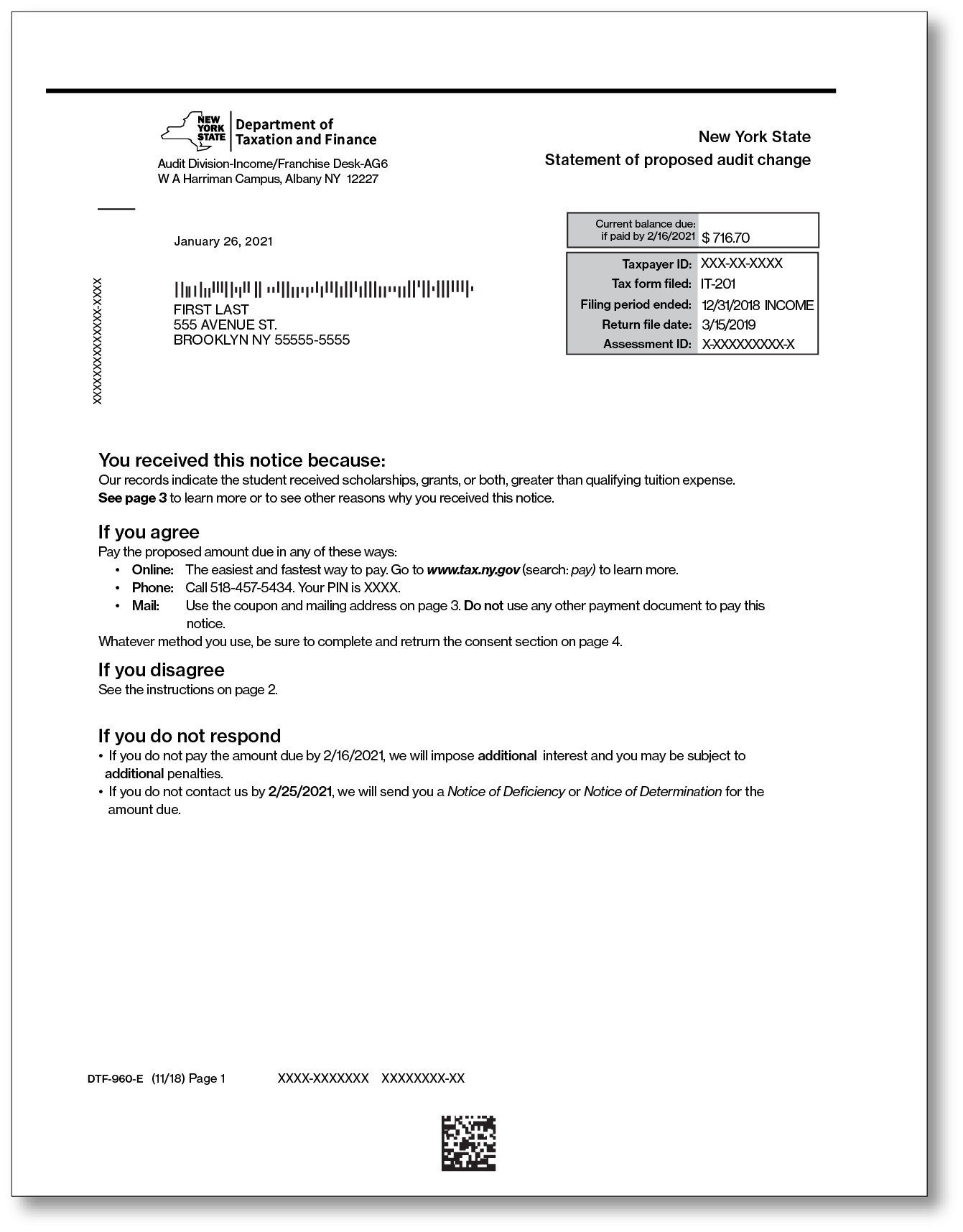 Nys Audit Letter 2025