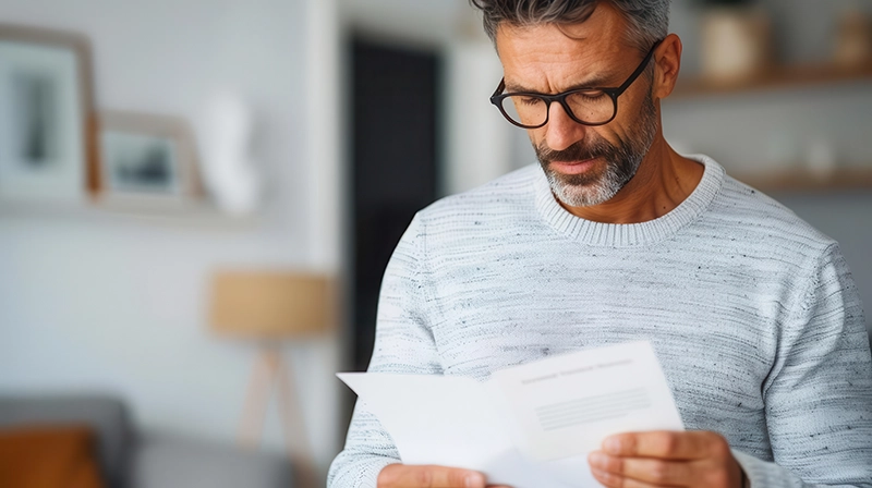 Couple Looking at Paperwork