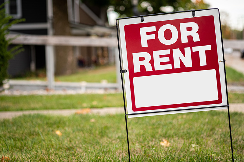 For rent sign