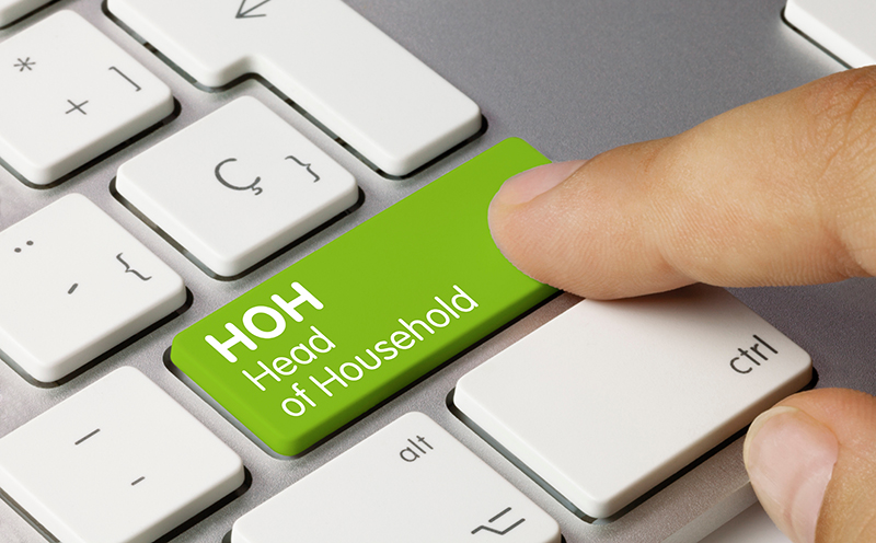Head of Household button on a Keyboard